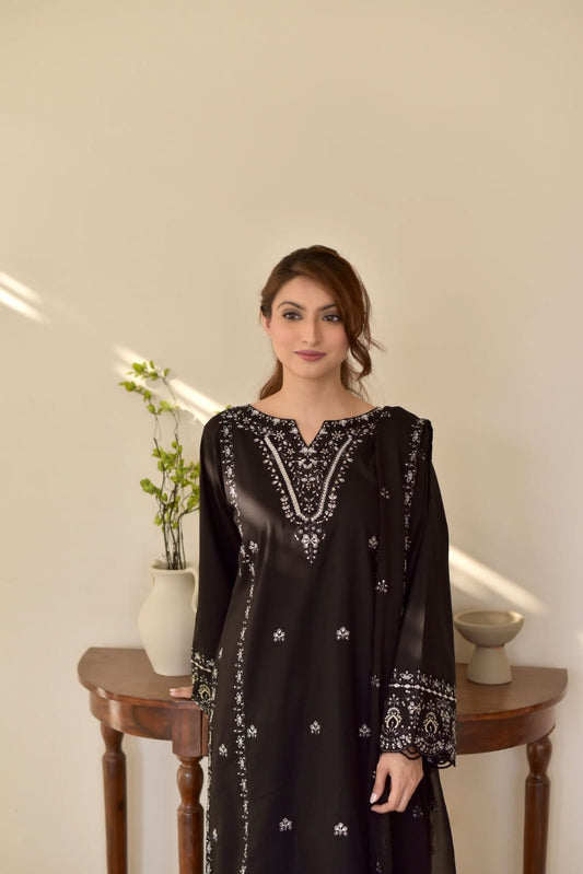 BAREEN EMBROIDERED 3PC