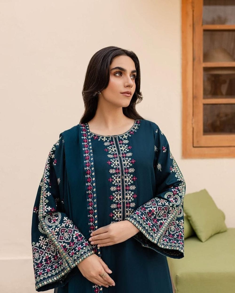 Mashal – Premium Embroidery 3 Piece Lawn Set ✨