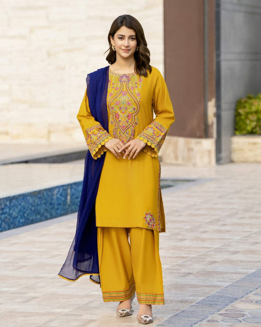 RANGREZA EMBROIDERED 3PC