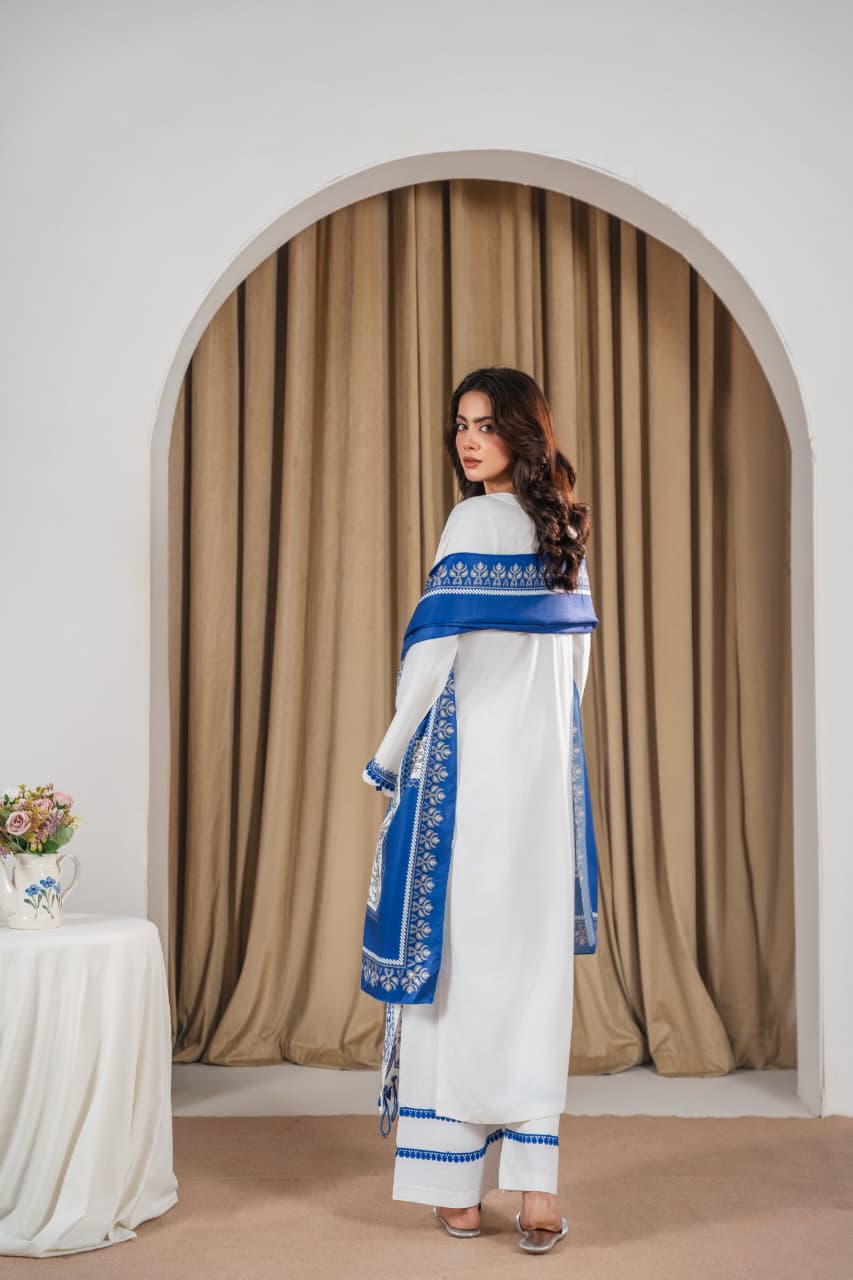 FANA EMBROIDERED 3PC (SHAWL)