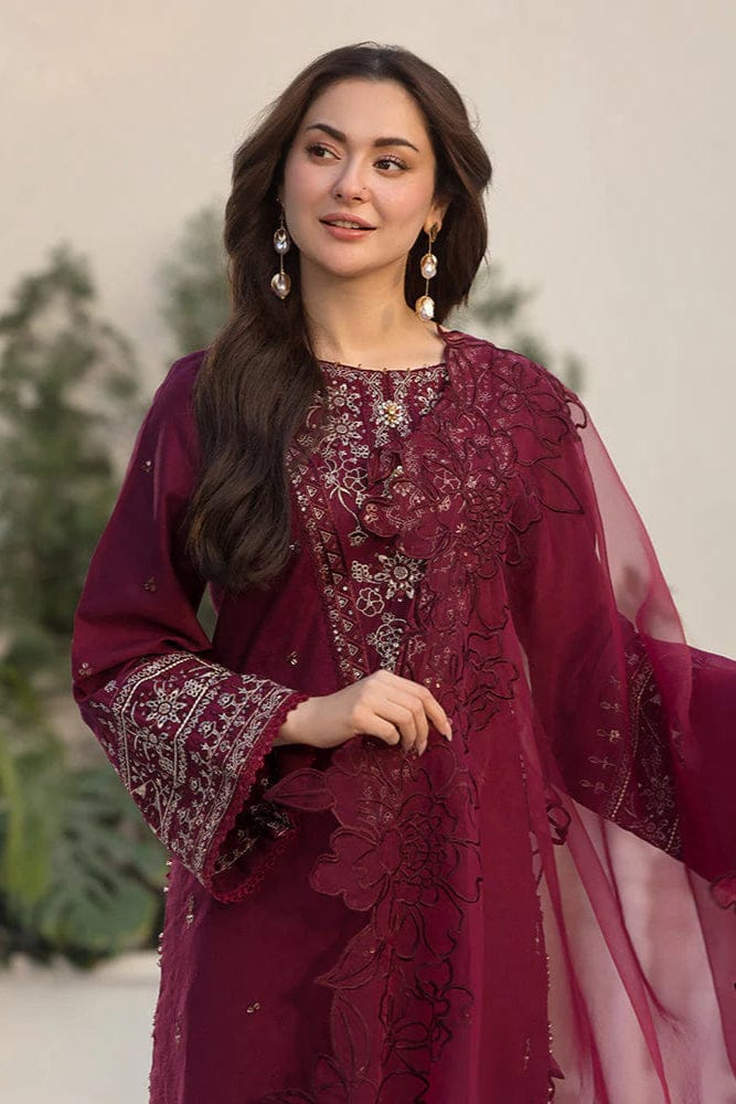 ZAREEN 3PC - EMBROIDERED DRESS