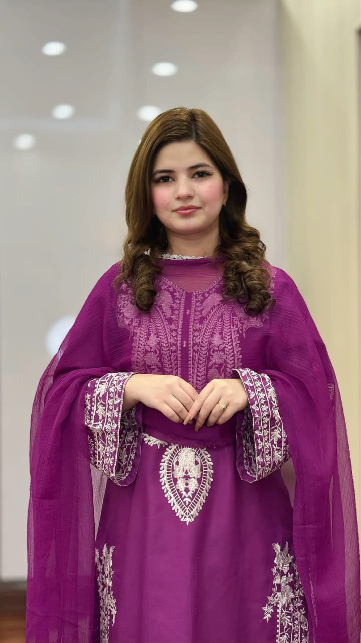 PURPLE SAPPHIRE EMBROIDERED