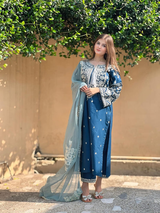 Zara – Premium Lawn 3PC Embroidered